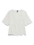 Bluzki damskie - Vero Moda Bluzka w kolorze białym - miniaturka - grafika 1