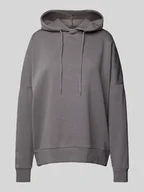 Bluzy damskie - Bluza z kapturem i prążkowanymi wykończeniami model ‘ALDEN’ - miniaturka - grafika 1