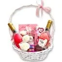 Zestawy upominkowe - Kosz Prezentowy Z Kosmetykami Oraz Słodycze Prezent Dla Mamy Babci Prezent Na Urodziny Dzień Kobiet - miniaturka - grafika 1