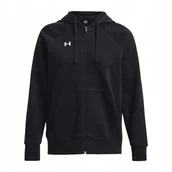 Bluzy damskie - BLUZA DAMSKA RIVAL FLEECE FZ HOODIE UNDER ARMOUR L - miniaturka - grafika 1
