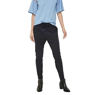 VERO MODA Damskie spodnie plisowane, niebieskie, Night Sky, (XL) W / 32L - Spodnie damskie - miniaturka - grafika 1
