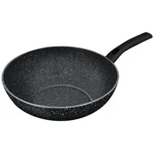 Patelnie - Lamart - Patelnia WOK 28 cm czarna - miniaturka - grafika 1