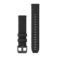 Akcesoria do smartwatchy - Garmin Silikonowy pasek Approach S42/Venu/Vivomove Style (20mm) -czarny z metalicznym zapięciem [010-13114-00] 010-13114-00 - miniaturka - grafika 1