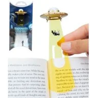 Zakładki do książek - Thinking Gifts UFO złota zakładka do ksiązki w etui - miniaturka - grafika 1
