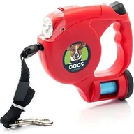 Smycze dla psów - Haas F1 Team automatyczna 5m do 35kg z latarką - miniaturka - grafika 1