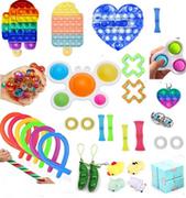 Zabawki sensoryczne - Duży Zestaw Zabawek Antystresowych Fidget Toys 32 - miniaturka - grafika 1