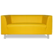 Sofy i kanapy - Sofa LEON - eko skóra żółta - miniaturka - grafika 1