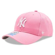 Czapki dla dzieci - Czapka z daszkiem 47 Brand MLB New York Yankees Raised Basic '47 MVP B-RAC17CTP-RSA Rose - miniaturka - grafika 1