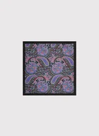 Dodatki do ubrań - Czarna poszetka w paisley - miniaturka - grafika 1