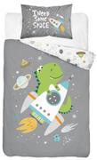 Pościel dla dzieci - Komplet do łóżeczka kołdra pościel podusia 100x135 dinozaur - miniaturka - grafika 1