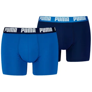 Męskie bokserki Puma Everyday Basic Boxer 2P Rozmiar: M / Kolor: ciemnoniebieski - Majtki męskie - miniaturka - grafika 1