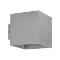 Lampy ścienne - Lampa kinkiet ścienny loft Cube 1xG9 kwadratowy 12cm metalowy szary - miniaturka - grafika 1