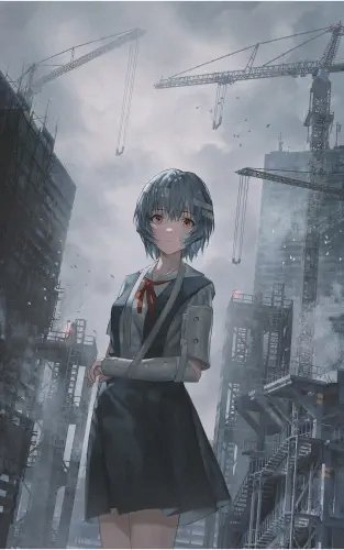 Plakat Anime Neon Genesis Evangelion NGE_215 A1 Custom