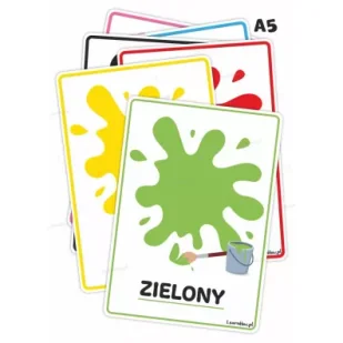 Plansze edukacyjna - kolory - Pomoce naukowe - miniaturka - grafika 1