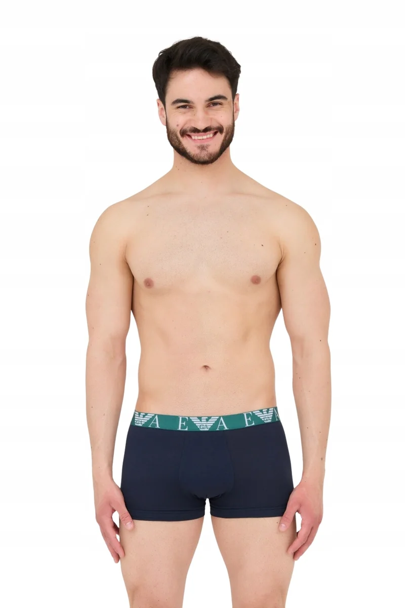 EMPORIO ARMANI Bokserki granatowe 3-pack XL