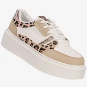 Sneakersy damskie - Sneakersy Damskie BIG STAR Buty Sportowe Półbuty Na Platformie Białe/Beżowe SS274357 Biały 40 - miniaturka - grafika 1