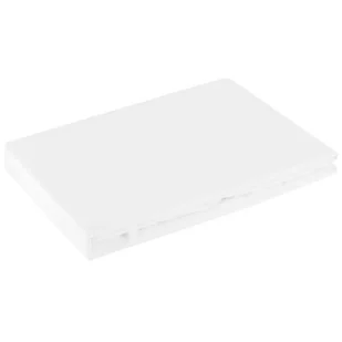 Eurofirany Wysokie prześcieradło satynowe z gumką białe 100x200+25cm - Prześcieradła - miniaturka - grafika 1