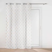 Firany - Firanka do pokoju dziecięcego GEOKID, geometryczny wzór, 140 x 240 cm - miniaturka - grafika 1