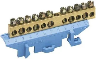 Hager Brass terminal 73 mm with socket earth KM11E - Inne akcesoria elektryczne - miniaturka - grafika 2