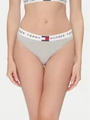 Majtki damskie - Tommy Hilfiger Stringi UW0UW06039 Szary - miniaturka - grafika 1