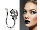 Halloween - Kolczyk do nosa Czaszka - 1 para - miniaturka - grafika 1