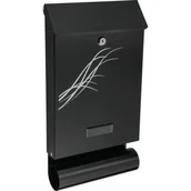 Skrzynki na listy - Skrzynka na listy + tuba C4 czarna - miniaturka - grafika 1