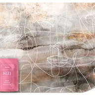 Fototapety - FOTOTAPETA DO SALONU ABSTRAKCJA TWARZE PORTRETY LINE-ART BETON LOFT 500x350 - miniaturka - grafika 1