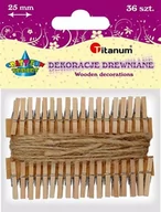 Decoupage - Titanum Klamerki drewniane różowy 36 szt. - miniaturka - grafika 1