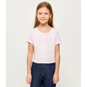 Koszulki dla dziewczynek - Guess T-shirt Cropped Fit - miniaturka - grafika 1