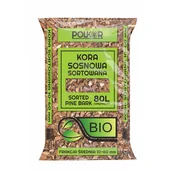 Ziemia ogrodowa - Kora sosnowa sortowana BIO 80 l 10-60 mm Polkor - miniaturka - grafika 1
