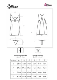 Netiana koszulka i stringi (kolor fiolet, rozmiar S) - Piżamy damskie - miniaturka - grafika 6