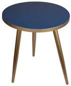 Ławy i stoliki kawowe - Stolik metalowy niebieski - miniaturka - grafika 1