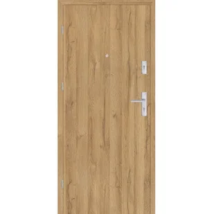 Drzwi wejściowe wewnątrzlokalowe Zeus 90 cm lewe dąb grand - Drzwi zewnętrzne - miniaturka - grafika 1