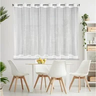 Firany - Firana gotowa na przelotkach Nel 300 x 145 cm biały - miniaturka - grafika 1