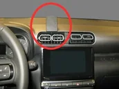 Uchwyty samochodowe do telefonów - Brodit ProClip uchwyt do Citroen C3 Aircross 2018-2024 - miniaturka - grafika 1