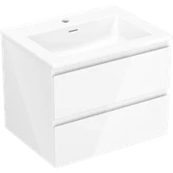 Szafki łazienkowe - Mexen Orio szafka łazienkowa 60 cm z umywalką Otis, 2 szuflady, biała połysk - 91A10-06047-2-BFF00-W18M00 - miniaturka - grafika 1