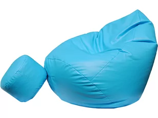 Pufa sako XXXXL worek + gratis niebieska - Pufy i podnóżki - miniaturka - grafika 1