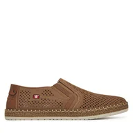 Espadryle męskie - Espadryle Rieker B5297-64 Brązowy - miniaturka - grafika 1