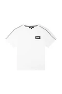 Koszulki dla chłopców - Dkny t-shirt bawełniany dziecięcy kolor biały z nadrukiem - DKNY - miniaturka - grafika 1