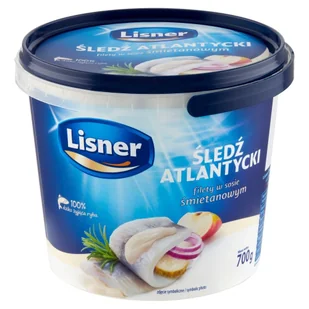 Lisner Śledź atlantycki filety w sosie śmietanowym 700 g - Konserwy i dania rybne - miniaturka - grafika 1