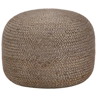 vidaXL vidaXL Ręcznie robiony puf, jasnoszary, 45 x 30 cm, juta - Pufy i podnóżki - miniaturka - grafika 3