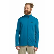 Kurtki męskie - Męski polar Jack Wolfskin KOLBENBERG FZ M aurora blue - M - miniaturka - grafika 1