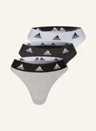 Majtki damskie - Adidas Stringi, 3 Szt. schwarz - adidas - miniaturka - grafika 1