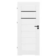 Drzwi wewnętrzne - Skrzydło łazienkowe Hestia 70 lewe białe - miniaturka - grafika 1