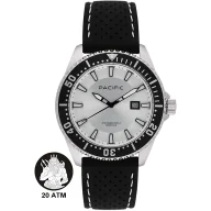 Zegarki męskie - Pacific Poseidon SMPA-2001-06 srebrny męski zegarek wodoodporny 200M - miniaturka - grafika 1