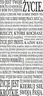 Naklejki na ścianę - Napis na ścianę naklejka 120x60cm wybór koloru To jest twoje życie... 29 - miniaturka - grafika 1