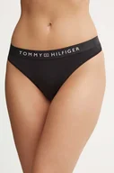 Majtki damskie - Tommy Hilfiger stringi kolor czarny UW0UW05510 - miniaturka - grafika 1