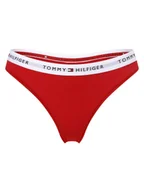 Majtki damskie - Tommy Hilfiger Stringi Kobiety Dżersej czerwony jednolity, S/M - miniaturka - grafika 1