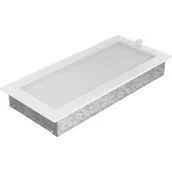 Kratki wentylacyjne - Parkanex kominkowa 17x37cm Biała Z Żaluzją Kratki - miniaturka - grafika 1