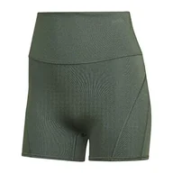 Legginsy - adidas Damskie legginsy Yo Lux Fire SHO, oksyver, S - miniaturka - grafika 1